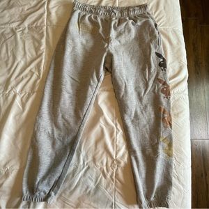 PLAYBOY GREY SWEATS WITH LOGO Large runs short for me I’m 5’8